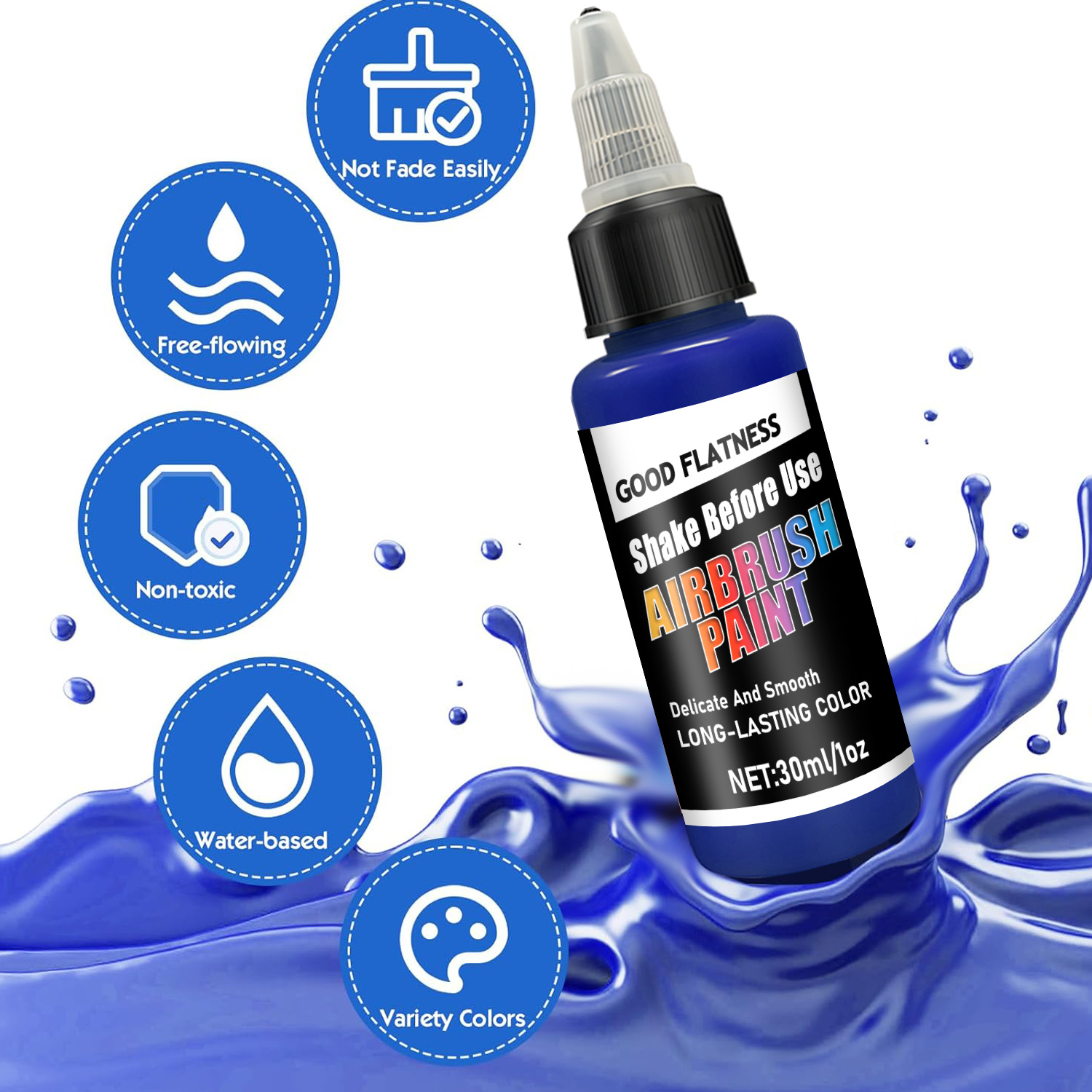 Airbrush Acrylic Paint Set 12  - đánh giá và giá Paint Model Kit