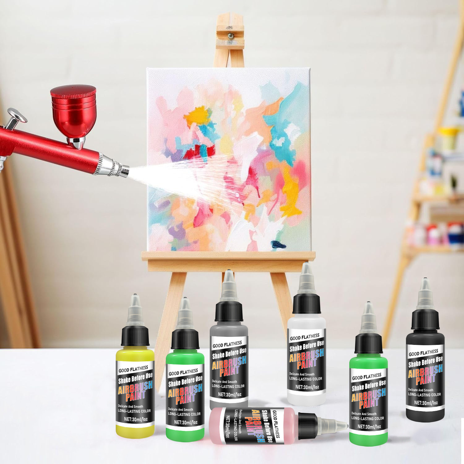Airbrush Acrylic Paint Set 12  - đánh giá và giá Paint Model Kit